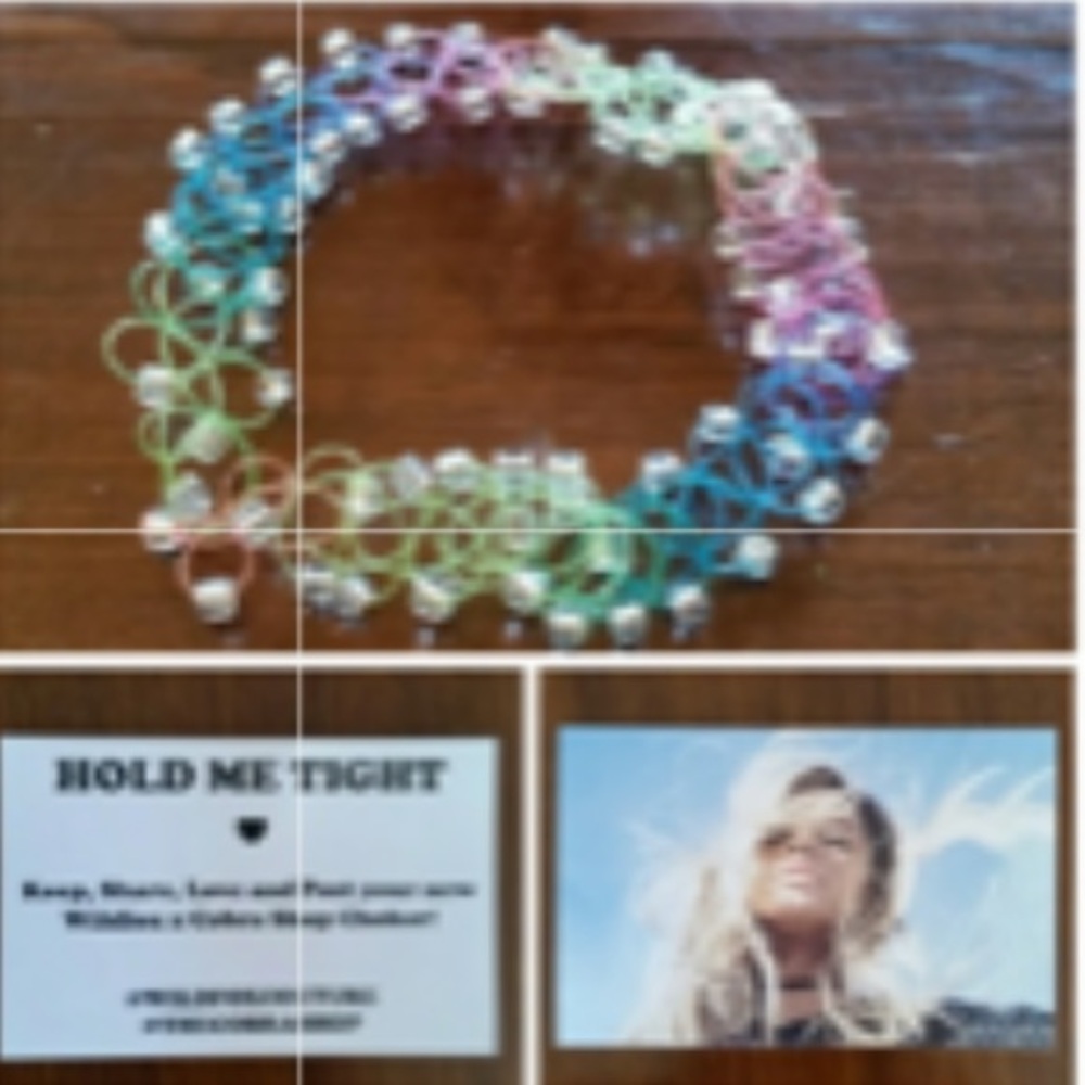 2️⃣ NEW Dolls Kill X Cobra Shop X Wildfox Rainbow Choker Necklaces